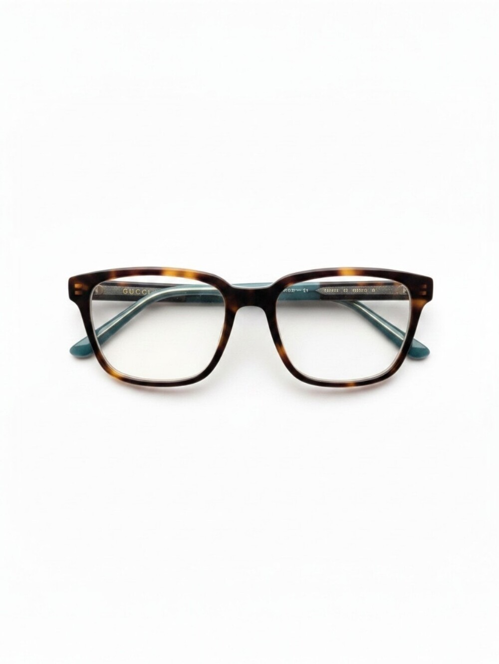 Gucci GG1306OA 002 Eyeglass Frames Tortoise Brown Green 54-18-150 Authentic